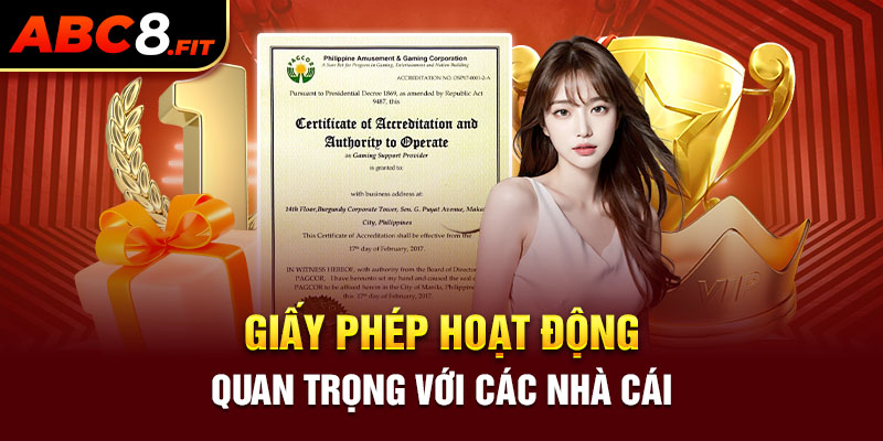 Giấy phép hoạt động rất quan trọng với ABC8
